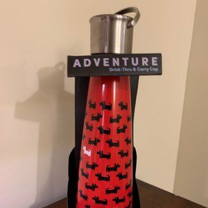 Stainless Steel Water Bottle Savvy Scotties Red